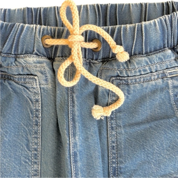 Anthropologie / Pilcro Blue Beach Cottage Tie Waist Embroidered Jeans Size XS - Picture 6 of 12